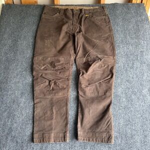 DEWALT Madison Pant DXWW50033 Brown Work Trousers Mens 42x31 Double Knee Canvas
